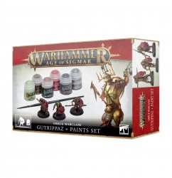Age Of Sigmar Orruk Warclans Gutrippaz and Paint Set